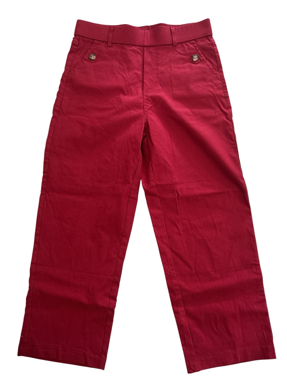 🌸 Wimen Red Straight-Leg Pants